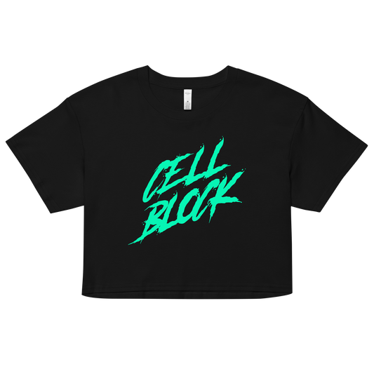 CELL BLOCK BLACK CROP TOP